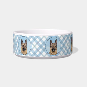 Deutsche Hirtenmalerei - Niedliche Original Hunde- Napf
