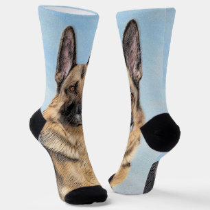 Deutsche Hirtenmalerei - Niedliche Original Hunde- Socken