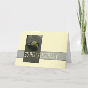 Deutsche Hochzeit Glückwünsche Karte