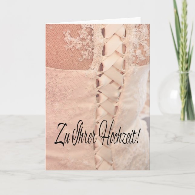 Deutsche Hochzeiten Karte (Vorderseite)