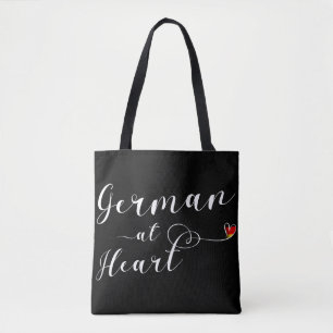 Deutsche in Herz-Lebensmitteltasche