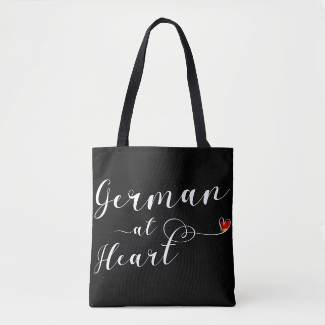 Deutsche in Herz-Lebensmitteltasche (Vorderseite)
