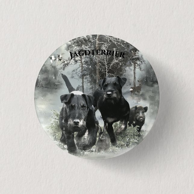 Deutsche Jagdterrier Button (Vorderseite)
