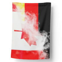 Deutsche + Kanada-Flagge