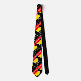 Deutsche Karte und Flagge Krawatte