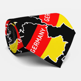 Deutsche Karte und Flagge Krawatte