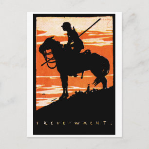 Deutsche Kavallerie des Ersten Weltkriegs Postkarte