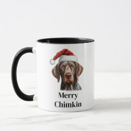 Deutsche Kurze Hair Pointer Weihnachtsmannmütze We Tasse