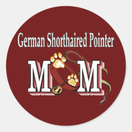 Deutsche Kurzhaarige Mauszeigergeschenke Runder Aufkleber