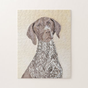 Deutsche kurzhaariger Zeiger-Malerei - Hundekunst Puzzle