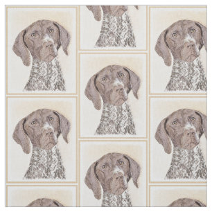 Deutsche kurzhaariger Zeiger-Malerei - Hundekunst Stoff