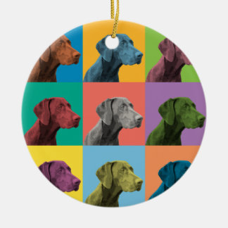 Deutsche kurzhaariger Zeiger-Pop-Art-Verzierung Keramik Ornament