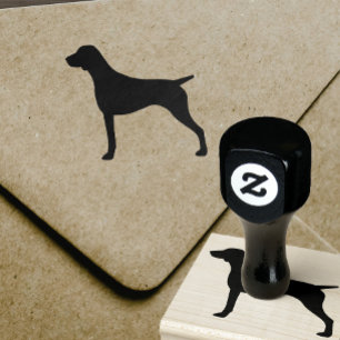 Deutsche kurzhaariger Zeiger-Silhouette Gummistempel