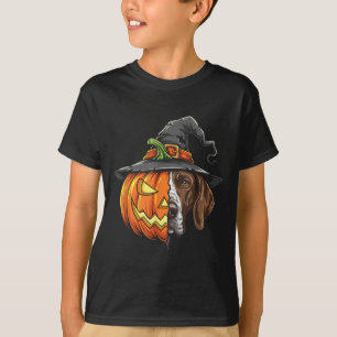 Deutsche Kurzläufer Pointer Pumpkin-Kürbislaterne T-Shirt
