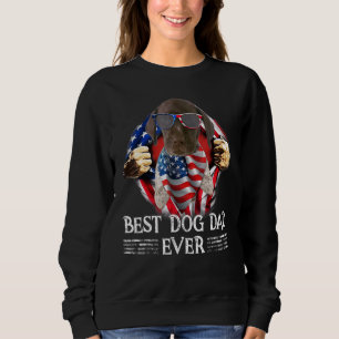 Deutsche Kurzläuferflagge Vater American Flag 4O Sweatshirt