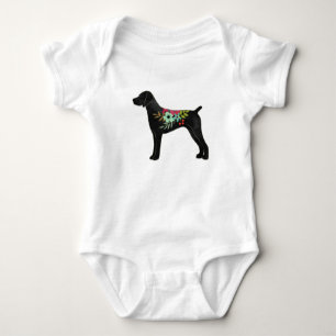 Deutsche Kurzläufige Pointer Boho Silhouette Baby Strampler