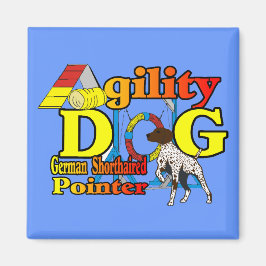 Deutsche Kurzpointer-Agility-Geschenke Magnet