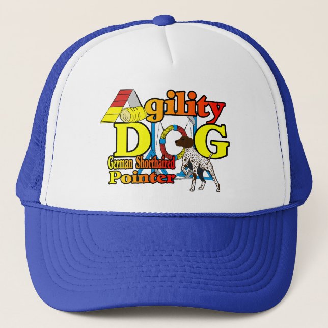 Deutsche Kurzpointer-Agility-Geschenke Truckerkappe (Vorderseite)