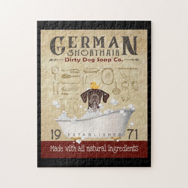 Deutsche Kurzschlussfirma Pointer Dog Bath Soap Puzzle (Vertikal)