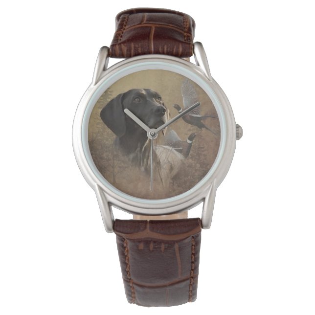 Deutsche Kurzzeiger (APS) Armbanduhr (Vorderseite)