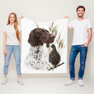 Deutsche Kurzzeiger (APS) Postkartenkaffee Fleecedecke