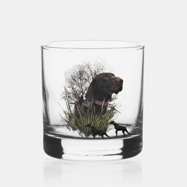Deutsche Kurzzeiger (APS) Whiskyglas (Vorderseite)