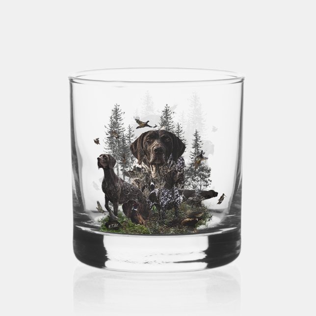 Deutsche Kurzzeiger (APS) Whiskyglas (Vorderseite)
