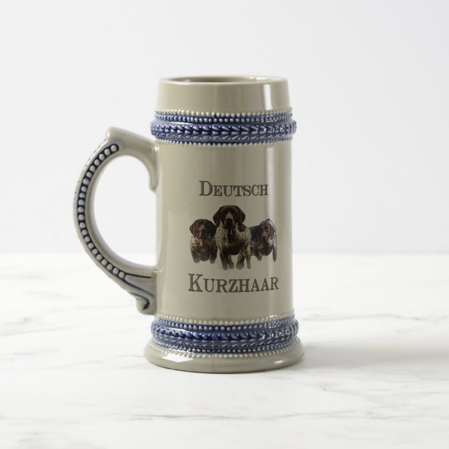 Deutsche Kurzzeiger Bierglas (Links)