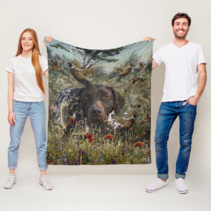 Deutsche Kurzzeiger Fleecedecke