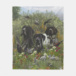 Deutsche Kurzzeiger Fleecedecke