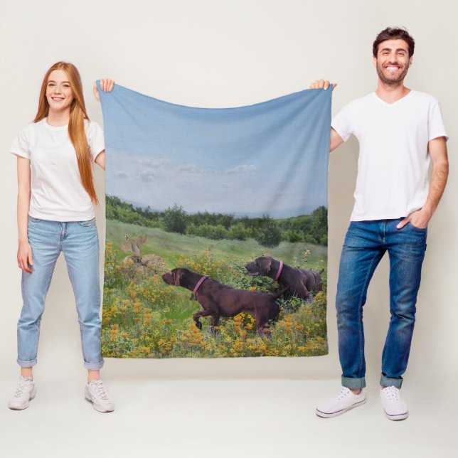 Deutsche Kurzzeiger Fleecedecke (Beispiel)