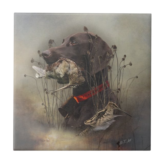 Deutsche Kurzzeiger Fliese (Vorderseite)