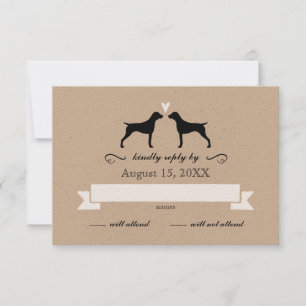 Deutsche Kurzzeiger - Hochzeitreferenz-UAWG RSVP Karte