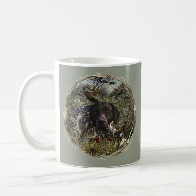 Deutsche Kurzzeiger Kaffeetasse (Links)