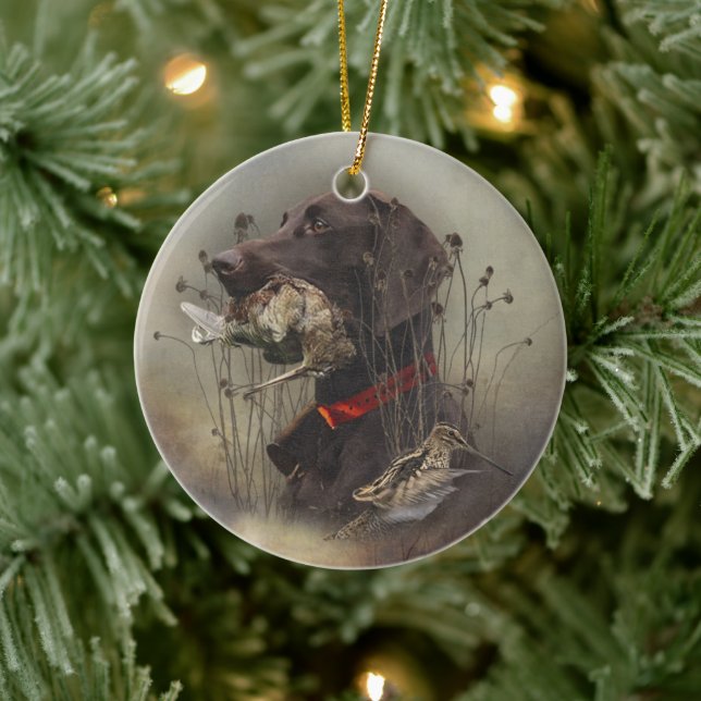Deutsche Kurzzeiger Keramik Ornament (Baum)