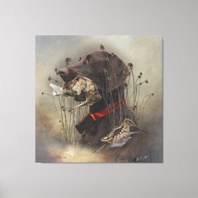 Deutsche Kurzzeiger Leinwanddruck (Vorderseite)