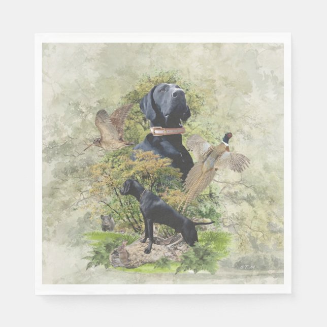 Deutsche Kurzzeiger Serviette (Vorderseite)