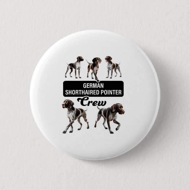 Deutsche Kurzzeigerin-Crew Button (Vorderseite)
