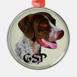 Deutsche Kurzzeiterkunst Silbernes Ornament