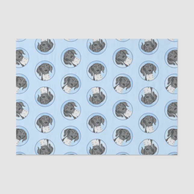 Deutsche Kurzzeitermalerei Original Art Seidenpapier (Vorderseite)