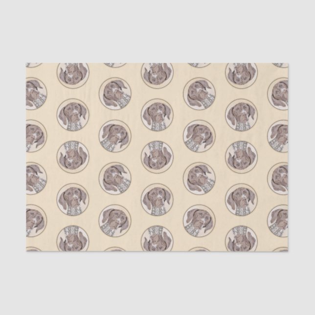 Deutsche Kurzzeitermalerei Original Art Seidenpapier (Vorderseite)