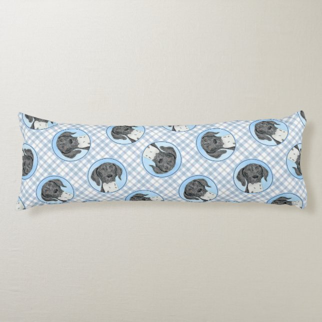 Deutsche Kurzzeitermalerei Original Art Seitenschläferkissen (Vorderseite)