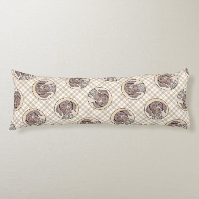 Deutsche Kurzzeitermalerei Original Art Seitenschläferkissen (Vorderseite)