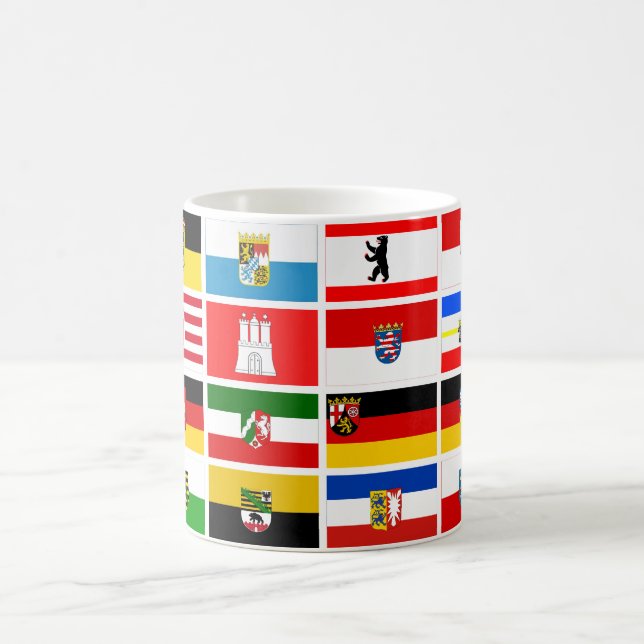 Deutsche Länder-Staats-Flaggen Tasse (Mittel)