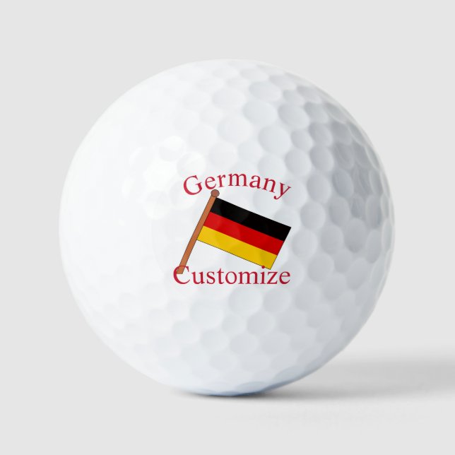 Deutsche Landesflagge Thunder_Cove Golfball (Vorderseite)