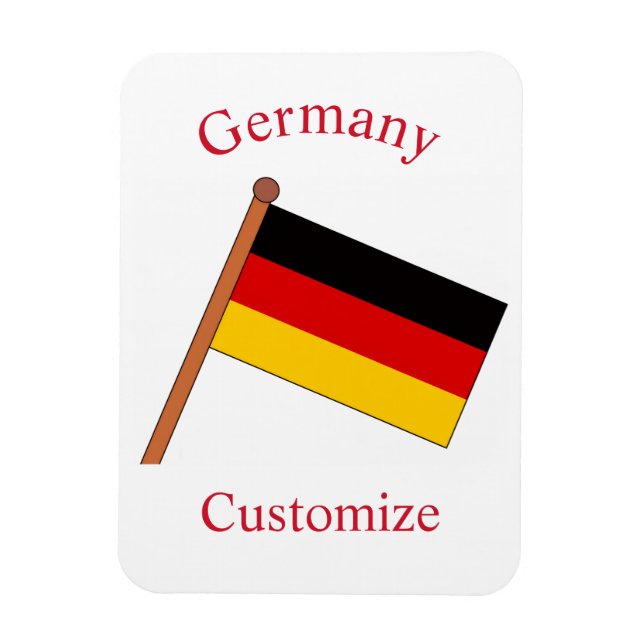 Deutsche Landesflagge Thunder_Cove Magnet (Vertikal)
