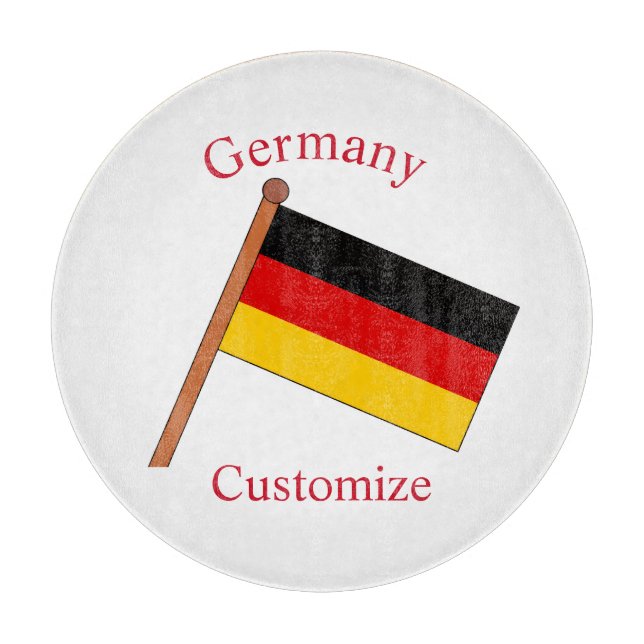 Deutsche Landesflagge Thunder_Cove Schneidebrett (Vorderseite)
