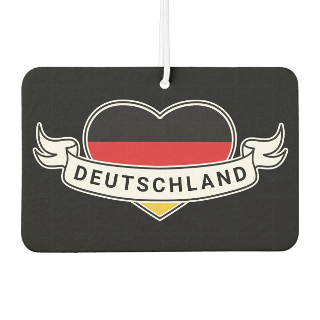 Deutsche Liebe Autolufterfrischer (Vorderseite)