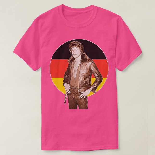 Deutsche Liebe David Hasselhoff T-Shirt (Design vorne)