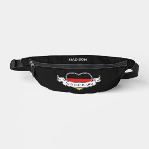 Deutsche Liebe individuelle Name & Text Bauchtasche
